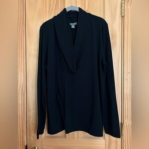 Kenneth Cole Reaction Black Draped Top